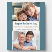 Happy Fathers Dag 2 Foto Modern Fotoplaat (Voorkant)