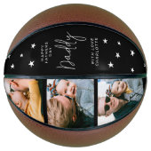 Happy Fathers Dag 3 Fotocollage Basketbal (Voorkant)