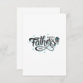 Happy Fathers dag Bedankkaart (Voorkant / Achterkant)