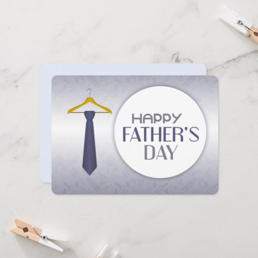 Happy Fathers dag Kaart (Voorkant / Achterkant in situ)