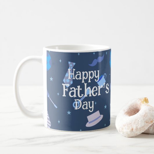Happy Fathers dag Koffiemok (Met donut)