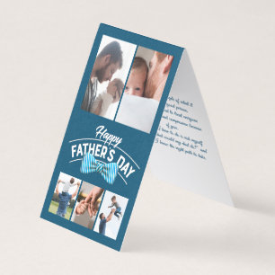 Happy Fathers Day 5 fotocollage Kaart