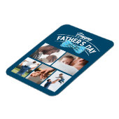 Happy Fathers Day 5 fotocollage Magneet (Linkerzijde)