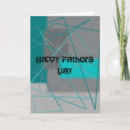 Happy Fathers Day (aangepaste tekst) Kaart (Voorkant)