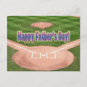 Happy Fathers Day Baseball Briefkaart