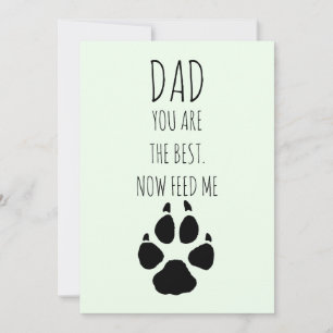Happy Fathers Day beroemd gemaakt door Dog Feestdagenkaart