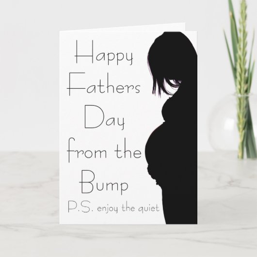 Happy Fathers Day beroemd gemaakt door The Bump Kaart (Voorkant)