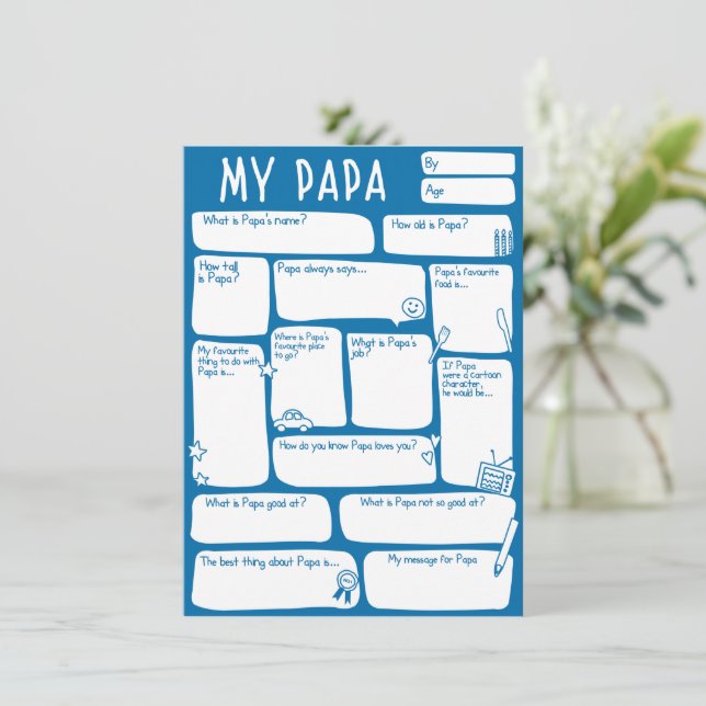 Happy Fathers Day_Best Papa Ever (Staand voorkant)