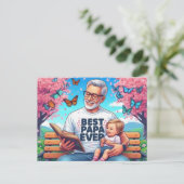 Happy Fathers Day Briefkaart (Staand voorkant)