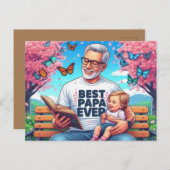 Happy Fathers Day Briefkaart (Voorkant / Achterkant)