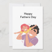 Happy Fathers Day Card Kaart (Voorkant)