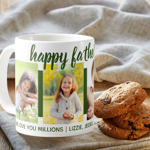 Happy Fathers Day Custom Greep 4 Foto Green Koffiemok