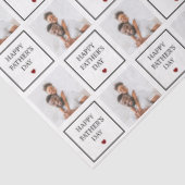 Happy Fathers Day Custom Photo Pattern Tissuepapier (Detail)