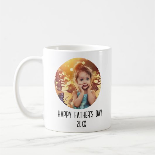 Happy Fathers Day Cute Child Foto Koffiemok (Links)