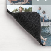 Happy Fathers Day Dad Modern Multi Photo Grid Muismat (Hoek)