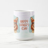 Happy Father's Day Hilarious Cat Coffee Mug (Centre)
