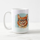 Happy Father's Day Hilarious Cat Coffee Mug (Gauche)