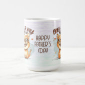 Happy Father's Day Hilarious Cat Coffee Mug (Centre)