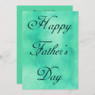 Happy Fathers Day Mint Green Summer Picnic Kaart