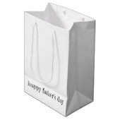 HAPPY FATHERS DAY Moderne typografie Joy Kinder Fu Medium Cadeauzakje (Voorkant Gekanteld)