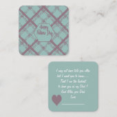 Happy Fathers Day Note Kaart: Notitiekaartje (Voorkant / Achterkant)