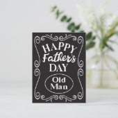 Happy Fathers Day Oud Man Briefkaart (Staand voorkant)