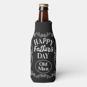 Happy Fathers Day Oud Man Flesjeskoeler