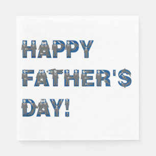 Happy Fathers Day Paper Napkins Servet
