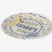 Happy Fathers Day Papieren Bordje (Gekanteld)