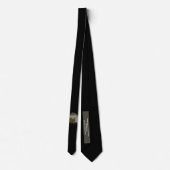 Happy Fathers Day Private Message Gold Gingko Leaf Stropdas (Achterkant)