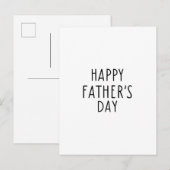 Happy Father's Day Quote Card Briefkaart (Voorkant / Achterkant)