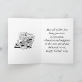 Happy Fathers Day Quote Feestdagen Kaart (Binnen)