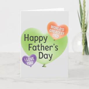 Happy Fathers Day Quote Feestdagen Kaart
