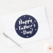 Happy Fathers Day Ronde Sticker (Envelop)