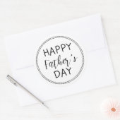 Happy Fathers Day Ronde Sticker (Envelop)