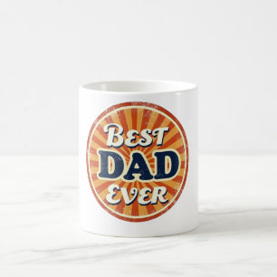 Happy Father's Day Shirt - Retro Badge Koffiemok