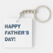 Happy Fathers Day Sleutelhanger (Achterkant)