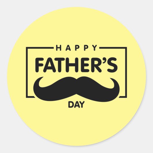 Happy Fathers Day Sticker (Voorkant)