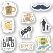 Happy Fathers Day Stickers (Voorkant)
