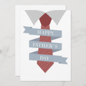 Happy Fathers Day Stropdas Feestdagenkaart (Voorkant / Achterkant)