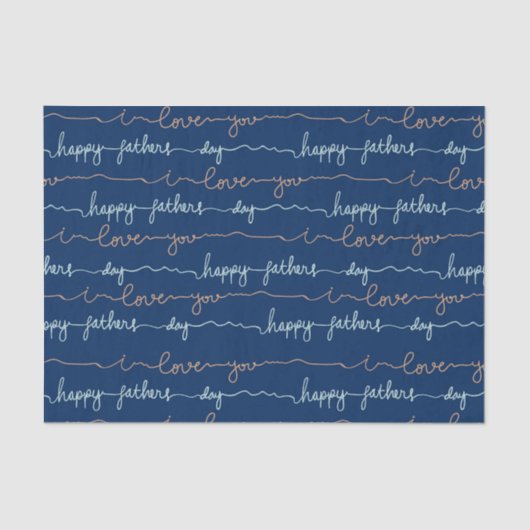 Happy Fathers Day Tissuepapier (Voorkant)