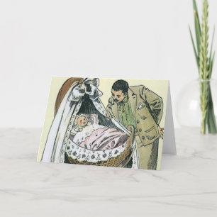  Happy Fathers Day, Victoriaans Baby Kaart