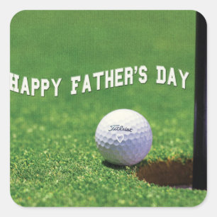 Happy Fathers Day Vierkante Sticker