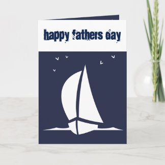 Happy Fathers Day Zeilboot Kaart