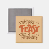 Happy Feast of Tabernacles Magnet Magneet (Voorkant / Achterkant)