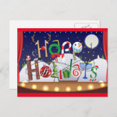 Happy Feestdagenkaart (Voorkant / Achterkant)