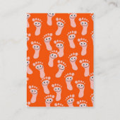 Happy Feet-achtergrond Visitekaartje (Achterkant)