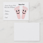 Happy Feet Chiropodist Carte de visite (Devant / Derrière)