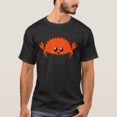 Happy Ferris Rustacean Programmeur Informatica T-shirt (Voorkant)