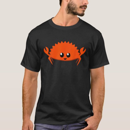 Happy Ferris Rustacean Programmeur Informatica T-shirt (Voorkant)